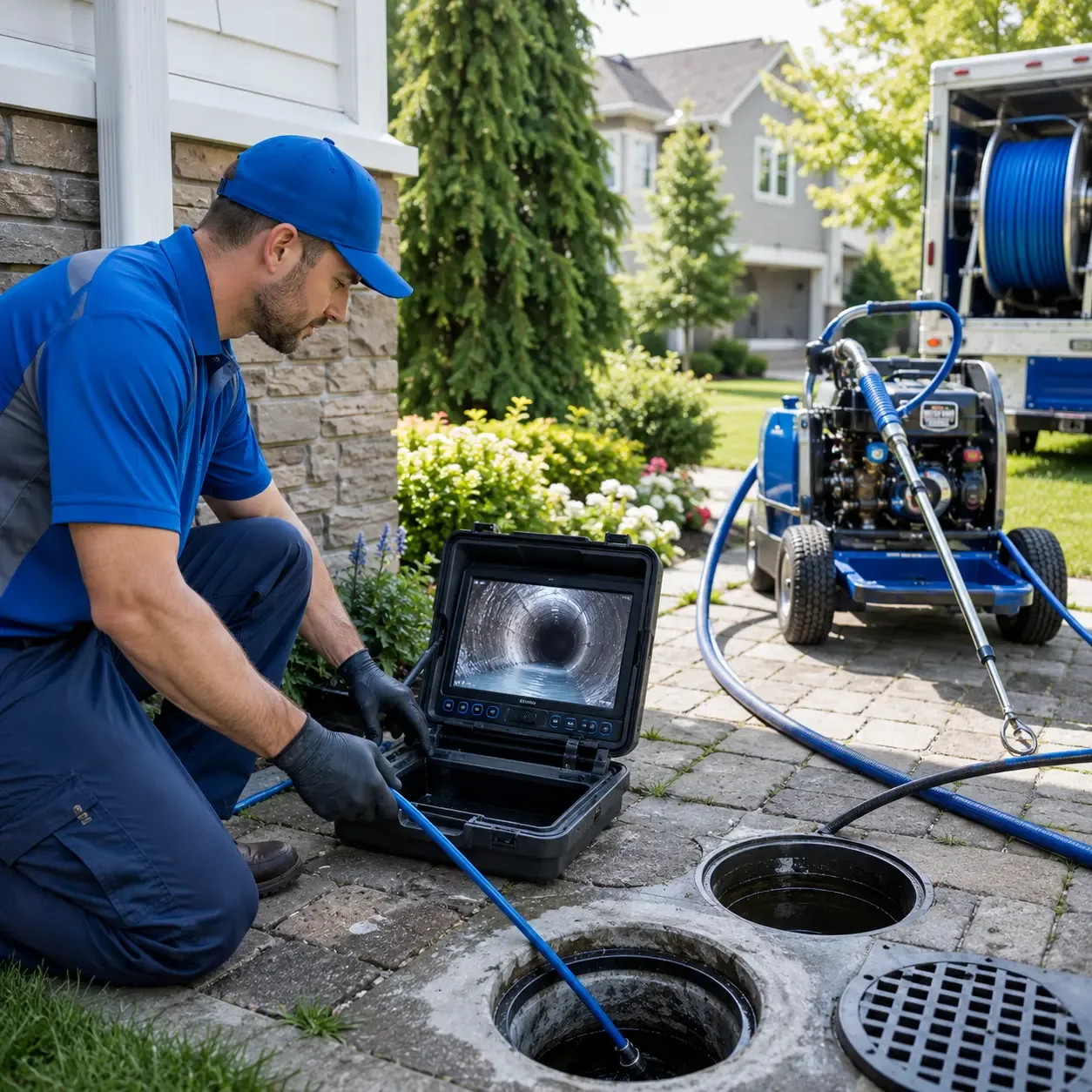 Outdoor drain cleaning professionals serving Eaton, NY